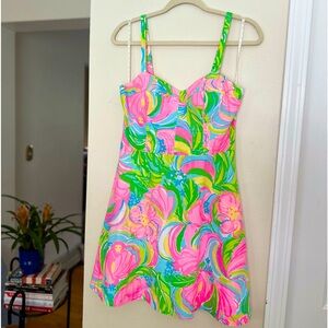 Lilly Pulitzer Willow Dress in Multi So A Peeling Fit N Flare